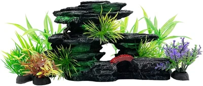 $49.11 • Buy Fish Tank Decorations Aquarium Decoration Small Betta Tank Ornaments Accessories