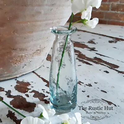 £5.95 • Buy Small Clear Glass Bud Vase, Sturdy Vintage Style - 11cm Or 13cm