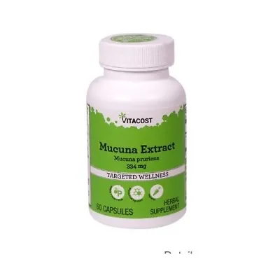 Vitacost Mucuna Extract 60 Caps 7/2024 • $13.99