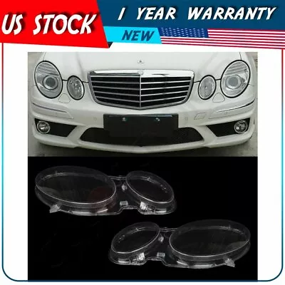 Headlight Headlamp Lens Cover For Benz E CLASS W211 E350 E200 E300 E55 AMG 02-08 • $41.59