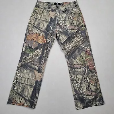 Mossy Oak Men's 32x30 Break Up Infinity Camo Denim Pants Hunting Outdoor Jeans • $29.95