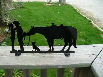 Western Romance Horse Dog Cowboy Cowgirl Mailbox Topper • $31.10