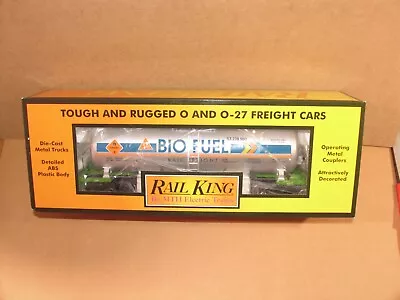 MTH Rail King Electric Trains Bio Fuel Rail Freight Modern Tank Car 30-73554 NIB • $49