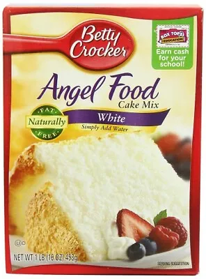 Betty Crocker Angel Food Cake Mix 453g 16 Oz American • £13.50