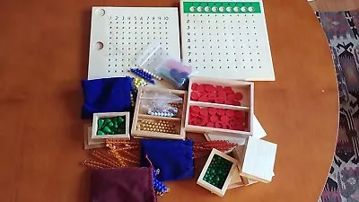 Montessori Wood & Beads Educational Items Numerous/various Pieces • $45