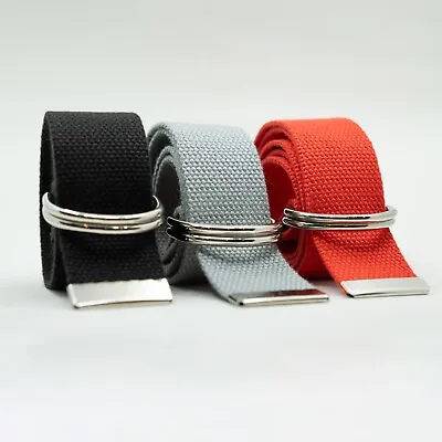 1.5  D-Ring Adjustable Canvas Web Belts | Big And Tall Casual Sports Belt • $12.99