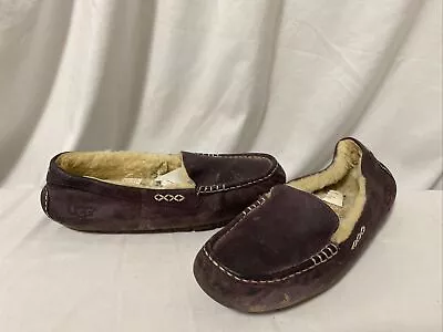 UGG Women's Ansley 3312 Lace Up Moccasin Slipper Size 10 Brown EUR 41 UK 8.5…O21 • $19.99