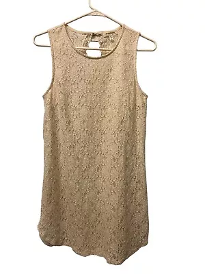 Monteau Los Angeles Girls Size 10 / 12 L Large Dress Semi-Formal Lace Sun Outfit • $3.95