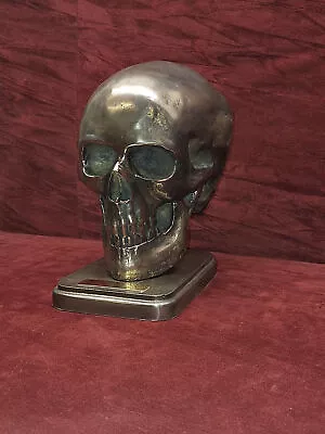 Life Size Cold Cast Bronze Skull Beret Holder/Paperweight - FREE Engrave • £84.99