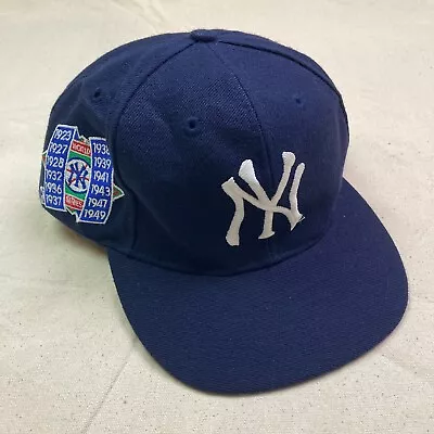 Vintage 1990s New York Yankees 1996 World Series Snapback Hat Annco Baseball Cap • $145.72