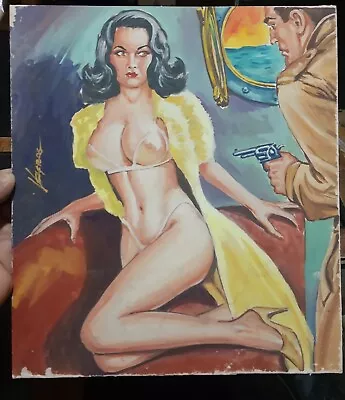 Vtg Texas - #358  Mexican Comiccover Art Signed By Velazquez Fraga - Htf - • $199.99