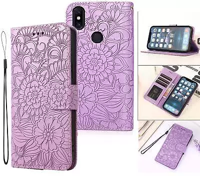 Xiaomi Mi Mix 3 Embossed Pu Leather Wallet Case Floral • $7.50