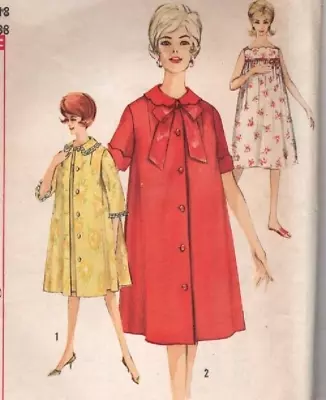 Simplicity 4214 1960s Gown Robe Duster  Muumuu Pattern  Modern Size 16 Uncut FF • $10.95