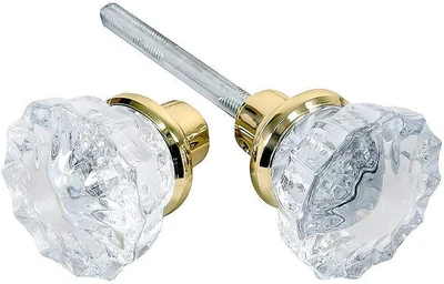 $26.37 • Buy Tuff Stuff Tools Mortise Lock Crystal Glass Door Knob Replacement Set, Brass ...