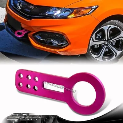 Universal Anodized CNC Billet Aluminum JDM Purple Front Bumper Racing Tow Hook • $20.99