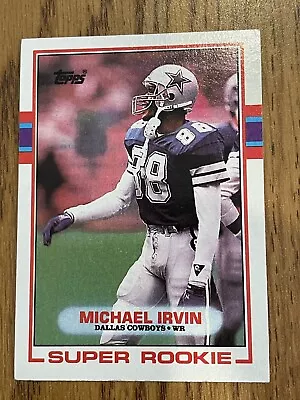 1989 Topps Rookie #383 Michael Irvin Cowboys “one Of The Triplets “ Hall Of Fame • $1.50