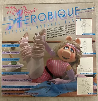 1982 Muppets Miss Piggy's Aerobique Exercise Workout LP Record Album W/Poster E • $30