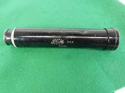 Vintage STELLAR 20x Hand Telescope Japan • $9.99