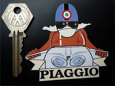 PIAGGIO Cafe Racer Pudding Basin Helmet SCOOTER STICKER Mod Vespa Moped Classic • $3.78