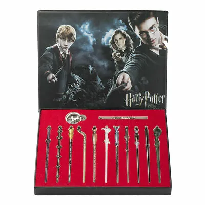 11pcs Harry Potter Magic Stick Wands Key Ring Hermione Malfoy Box Halloween Gift • $21.59