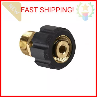 M MINGLE Pressure Washer Adapter Metric M22 15mm Female Thread To M22 14mm Male • $14.49