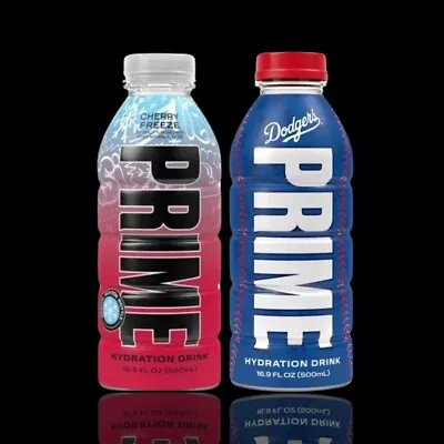 Prime Hydration LA Dodgers V2 + Cherry Freeze Limited Edition - TWIN PACK • £23.99