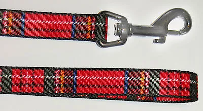 Ancol Nylon Tartan Lead Red 100cm • £7.69