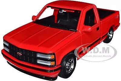 1993 Chevrolet 454 Ss Pickup Truck Red 1/24 Diecast Model Car By Maisto 32901 • $17.99