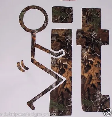 F' It  Real Tree Max M4 Camo Window Decal Sticker • $11.65