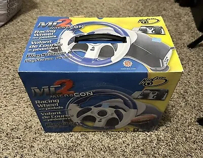 Madcatz MC2 Microcon Racing Wheel And Pedals #8230 For Playstation 2 2002 • $24.99