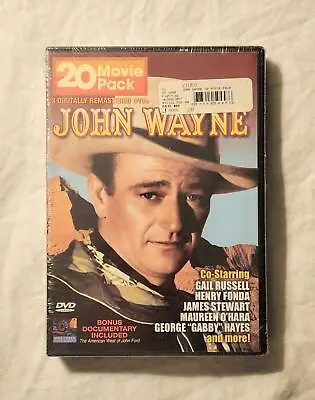John Wayne 20 Movie Pack 3 DVD Box Set Westerns NR Brand New Factory Sealed • $10.99