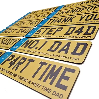 Birthday Gift Number Plate Plaques Personalised Fun Gift Number Plates Dad Gifts • £12.99