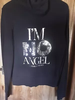 Victorias Secret IM NO ANGEL Supermodel Essentials RARE Bling Hoodie NWT M • $28