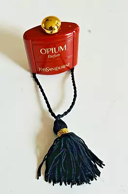 VINTAGE Yves Saint Laurent OPIUM PURE PARFUM WITH TASSLE 3.5ML NEW • $69.99