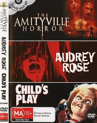 £11.28 • Buy The Amityville Horror + Audrey Rose + Childs Play DVD (Region 4) 3 Disc Gift Set
