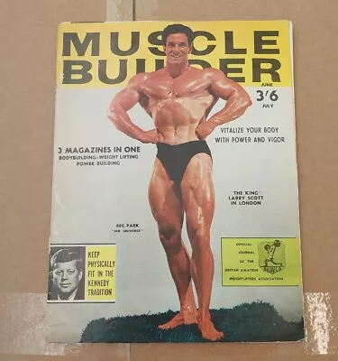 £8.99 • Buy 1960's Muscle Builder Bodybuilding Magazine Vol7 No3 Arnold Schwarzenegger
