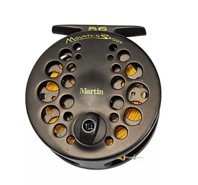 Vintage Martin Mountain Brook 56 Fly Fishing Reel & Line • $29.95