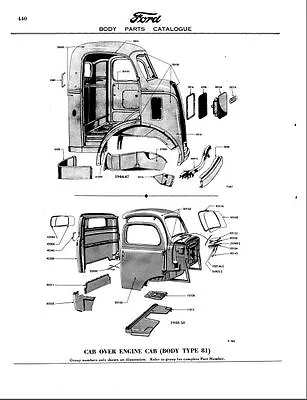 Ford F100 Pickup Truck Coe Book 1928-56 Ford F1 F2 COE Pickup Truck • $19.99