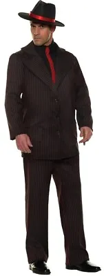 Men's Malone Costume Gangster Suit Pinstriped 1920's Mafia Mob • $47.99