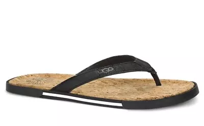 UGG Men's Bennison 2 Cork Flip-Flops 1007879-BLK Brand New • $42.95