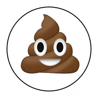 Poop Emoji Envelope Seals Labels Stickers Party Favors • $2.49