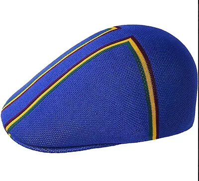 Kangol Blue Angle Stripe  507 Ivy Flat Cap Hat Medium New SOLD OUT • $79.99
