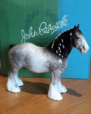 £380 • Buy RARE BESWICK ROCKING HORSE GREY SHIRE  MARE No. 818
