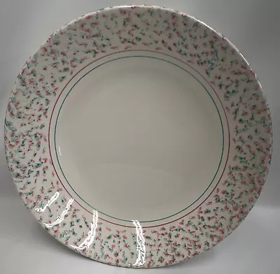 $65.81 • Buy New Roma Pasta Serving Bowl Pink Teal Spongeware Italy Hand Painted New York