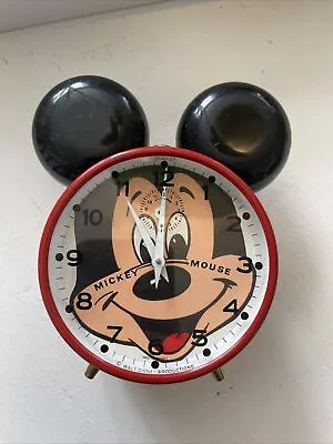 Vintage Mickey Mouse Wind Up Alarm Clock • $25