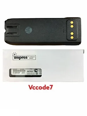 MOTOROLA OEM Hi-cap Li-ion Impres 4500mah BATTERY NNTN6034A XTS3000 XTS5000 NOS • $120