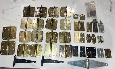 Vintage Hinges - Lot Of 38 - 2  2.5” 3” 3.5” 4” • $25