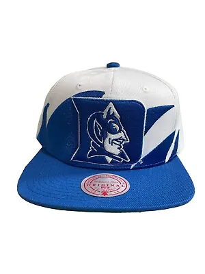 Mitchell & Ness Duke Blue Devils Original Fit Snapback Sharktooth NCAA Hat Cap • $34.99