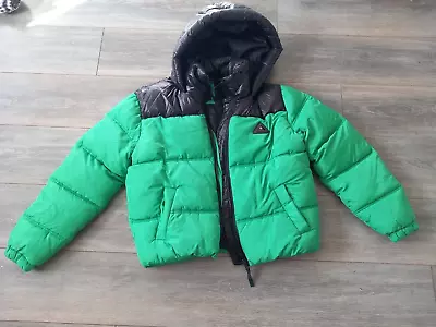River Island Green And Black Puffer Jacket 12 • £15.19
