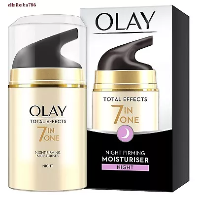 New Olay Total Effects 7 In 1 Anti Ageing Night Firming Cream For Skin - 20 Gram • $19.26